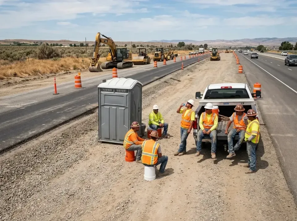highway-road-construction-crew-007 — frequently asked questions, Porta Potty and Restroom Rentals in Hughson, CA